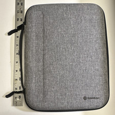 tomtoc Tablet Sleeve/Pouch Case Organizer Pouch Gray Zipper Closure picture