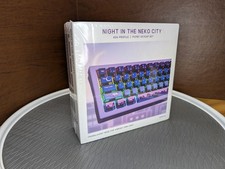 Thekapco Night - Neko City Pudding ASA Profile Cat 120 Keycaps Dye Sublimated picture
