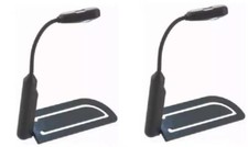 2 Pack LED Reading Book Light With Flexible Clip Lamps For Reader US picture