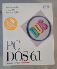 IBM PC DOS 6.1 Upgrade Edition 3.5 floppy disks ~ 1993 - NIB~ Retail Version picture