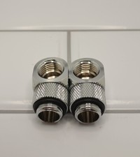 Corsair Hydro X Series 90 Degree Rotary Adapter, Chrome, 2-pack picture