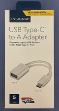 Insignia USB Type C to A Adapter - White 5 Gbps Superspeed NEW picture