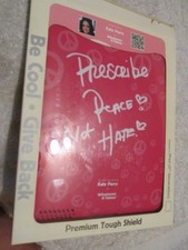 RARE Vintage KATY PERRY Apple iPad (3rd Gen) Tough Shield stand PRESCRIBE PEACE picture