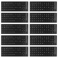 10 Sheets Spanish Computer Keyboard Stickers Laptop Notebook Keyboard Stickers picture