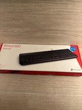 Microsoft Wired 600 Keyboard Black Model 1576 - New In Open Box picture