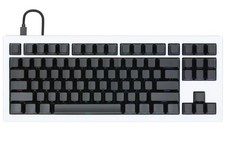 Drop CSTM80 Mechanical Keyboard Gateron Yellow - White Case, Black Keycaps picture