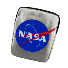 NASA Kennedy Space Center Laptop Tablet Sleeve Case Metallic Silver Padded 11x9 picture