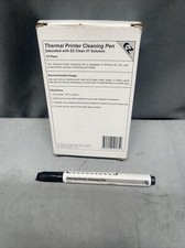 Box Of 12 Thermal Printer Cleaning Pens Zebra Eltro Rollo EZ Clean 01 Solution picture