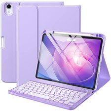 Harvopu Keyboard Case Compatible With IPad Air 11-Inch/Air 5th 4th Gen Purple picture