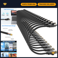 High-Speed Cat 6 Ethernet Cable 3ft (24-Pack) - 10Gbps Snagless Patch Cables, Fl picture
