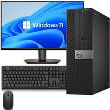 Dell 3040 Desktop PC i5-6th 16GB RAM 1TB SSD 500GB HDD 24