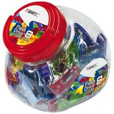 Emtec ECMMD32GC410JAR80 C410 Color Mix - Candy Jar 2.0 USB Flash Drive 32G ~E~ picture
