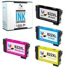4-Pack CMYi Compatible 822XL Ink Cartridges for Epson WorkForce Pro WF-3820 4830 picture