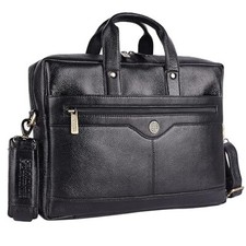 Genuine Leather Office Bag for Men - Stylish Executive Leather Bag for Men, 15.6 picture