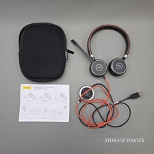 Jabra Evolve 40 Wired Stereo USB Headset HSC017 W/ Controller ENC010 picture