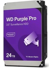 WD Purple PRO 24TB Internal Hard Drive 7200RPM/512Mb Surveillance 3.5