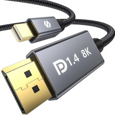 8K Mini Displayport to Displayport 1.4 Cable, [8K@60Hz, 4K@144Hz picture