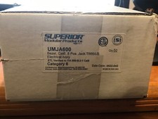 Cat6 Keystone Ethernet Jack Ivory Box of 50 Superior Modular Products UMJA600 picture