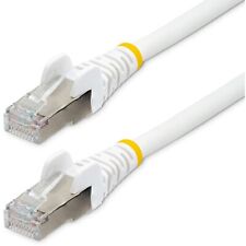 StarTech.com 25ft CAT6a Ethernet Cable, White Low Smoke Zero Halogen [LSZH] 10 picture