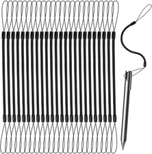 XIHIRCD 12Pcs Elastic Tether Lanyard, 9.4 Inch Touch Pen Tether Retractable Spri picture