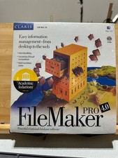 Claris FileMaker Pro 4.0 Apple Macintosh Database Software New Sealed Box picture
