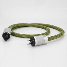 Power Cable US Schuko IEC Plug 12AWG Cord Copper HIFI Audio AC Mains Supply NEW picture