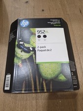 Genuine HP 952XL Black Ink Cartridge 2-Pack N9K29BN Exp Oct 26 - New Sealed picture