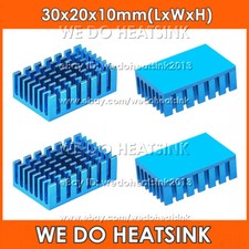 30x20x10mm Blue Anodized Heatsink Radiator Cooler With Thermal Pad for CPU IC picture