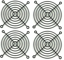 80mm Wire Computer Case Fan Grill / Guard - Black (Set of Four) picture