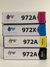 New Smart Ink 972A/X.Compatible Ink Cartridge Set Black Yellow Cyan Pink  for HP picture