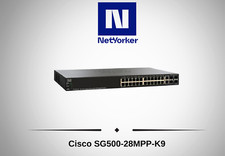 Cisco SG500-28MPP-K9 28-Port Gigabit PoE+ Managed Switch -Same Day Shipping picture