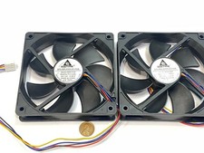 2 pieces GDSTIME Computer Case fan Large12V 4Pin 120mm 25mm gda blower 1225 picture
