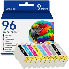 96 Ink Cartridges R2880 Ink Cartridges 9-Color Set T096 T0961 T0962 T0963 T09 picture
