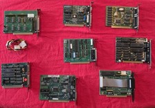 Lot 8 Vintage ISA Computer Expansion Cards VGA Video Network Parallel Retro PC picture