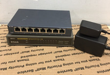MIX LOT (1) D-Link DSS 8 Plus switch (1) TP-LINK TL-SG108 W/AC-ADAPTER picture