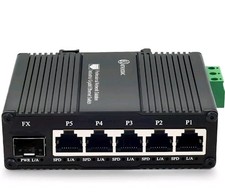 Mini AC Power Supply 5 Port Gigabit Switch with SFP Slot Din Rail Fanless Ind... picture