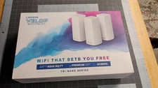 Linksys Velop AC6600 Tri-Band Mesh WiFi System – 3 Pack – WHW03 – Original Box picture