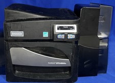 HID Fargo DTC4500e Color ID Card Printer w/ Ribbon No Adapter - Powers On - Read picture