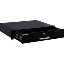RackPath 2U Rack Mount Drawer 19 Inch Lock Key AV Network DJ Rack Cabinet picture