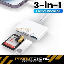 SD Card Reader for IPhone IPad L-ightning and USB C Dual Port SD Card Adapter picture
