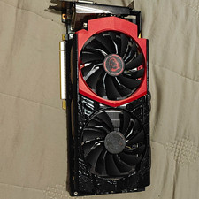 MSI NVIDIA GeForce GTX 980ti 6gb 1 Fan Blade Broken Spray Painted Badly picture