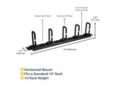 StarTech.com 1U Server Rack Cable Management Panel - Cable Manager picture