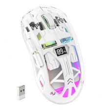 RGB Wireless Mouse, 4000DPI BT & 2.4G Silent Gaming Mouse with Battery Display picture