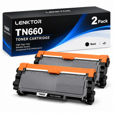 TN660 2PK 2BK High Yield Toner Cartridge HL-L2305W HL-L2315DW HL-L2340DW L2360DW picture