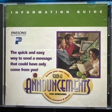 Announcements 4.0 CD-ROM Software for Windows, Posters, Banners, Greeting Cards picture
