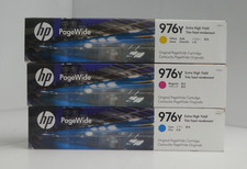 HP PageWide 976Y Extra High Yield Yellow Magenta Cyan Ink Cartridges picture