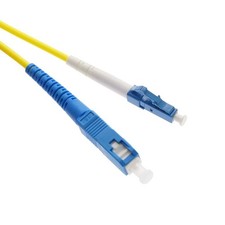 20 Pack of 3m LC/UPC-SC/UPC Singlemode Simplex OFNR 3.0mm Fiber Optic Patch Cabl picture