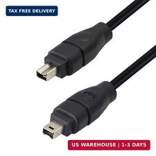 GINTOOYUN FireWire 400 Cable Cord 4 Pin to 4 Pin Male to Male iLink DV Cable Fir picture