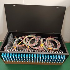 144 Cores Fiber Optic ODF Terminal Box FTTH LC/UPC Pigtail Adapter Rack Mount picture