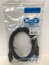 C2G 54326 6FT DISPLAYPORT MALE TO HDMI MALE ADAPTER CABLE BLACK QTY 5 CABLES picture